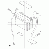 Схема вузла: Акумулятор для Suzuki GSF600 Bandit