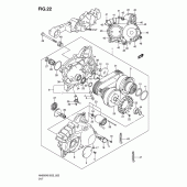 Схема вузла: Варіатор для Suzuki AN650 Burgman (EU analogue of SkyWave)