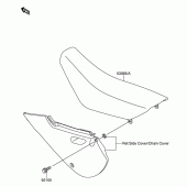 Схема узла: Сиденье для Suzuki DR-Z110