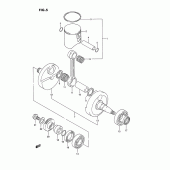 Схема узла: Коленчатый вал & Поршень для Suzuki RMX250