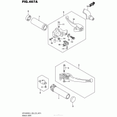 Схема вузла: Ручки керма (Vzr1800Bzl5 E28) для Suzuki VZR1800 Boulevard M109R BOSS