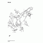 Схема узла: Рама для Suzuki DR-Z400 DR-Z400S