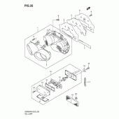 Схема узла: Задний фонарь (Стоп-сигнал) для Suzuki GSR600