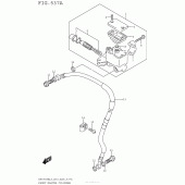 Схема узла: Передний тормозной цилиндр для Suzuki DR650 DR650SE
