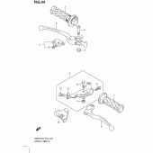 Схема вузла: Ручки керма (Model k7/k8/k9) для Suzuki GS500