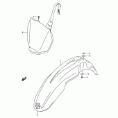 Схема узла: Переднее крыло для Suzuki RM-Z450