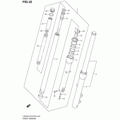 Схема вузла: Передня вилка для Suzuki LS650 Boulevard S40