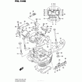 Схема вузла: Головка циліндра (передня) (Vl800Tl7 E28) для Suzuki VL800 Boulevard C50