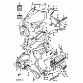 Схема узла: Облицовочные элементы (Model l 3cg) для Suzuki GSX-R750