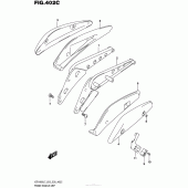 Схема вузла: Задній кронштейн (Vzr1800Bzl7 E28) для Suzuki VZR1800 Boulevard M109R BOSS