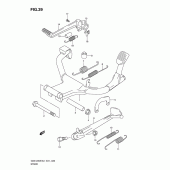 Схема узла: Подставка для Suzuki GSX1250