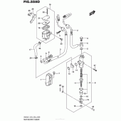 Схема вузла: Задній гальмівний циліндр (Sv650Al7 E33) для Suzuki SV650