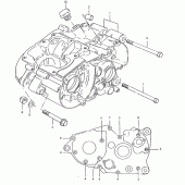 Схема узла: Картер двигателя для Suzuki TS125
