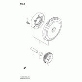 Схема вузла: Привід стартера для Suzuki AN400 Burgman (EU analogue of SkyWave)