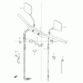 Схема вузла: Кермо & Тросики для Suzuki DR250