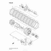Схема вузла: Зчеплення для Suzuki GSX-R750