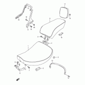 Схема вузла: Сидіння для Suzuki VS800 Intruder 800