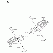 Схема вузла: Підніжки для Suzuki RM-Z250