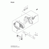 Схема вузла: Задній ліхтар (Стоп-сигнал) для Suzuki EN125
