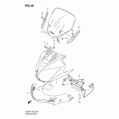 Схема узла: Передний обтекатель для Suzuki DL650 V-Strom