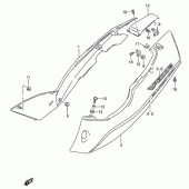 Схема вузла: Бічні панелі (Model v) для Suzuki RF600