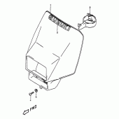 Схема вузла: Накладка фари для Suzuki DR350