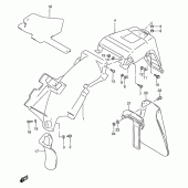 Схема вузла: Заднє крило для Suzuki DF200