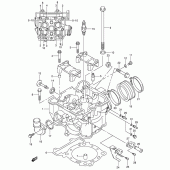 Схема вузла: Головка циліндра для Suzuki DR-Z400 DR-Z400E