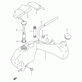 Схема вузла: Бак масляний для Suzuki TS125