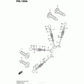 Схема вузла: Розподільний вал & Клапан для Suzuki DL650 V-Strom