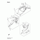 Схема вузла: Бічні панелі для Suzuki GSX-R750