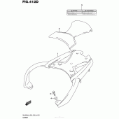 Схема вузла: Carrier (Dl650Xal6 E28) для Suzuki DL650 V-Strom
