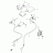 Схема вузла: Електроустаткування для Suzuki DF200