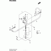 Схема вузла: Задній гальмівний циліндр Suzuki RM-Z450