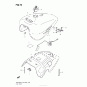 Схема узла: Топливный бак (Vzr1800L4 E33) для Suzuki VZR1800 Boulevard M109R