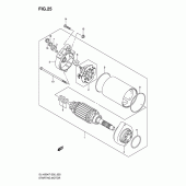 Схема вузла: Електричний стартер для Suzuki DL1000 V-Strom