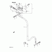 Схема узла: Передний тормозной цилиндр для Suzuki DR250