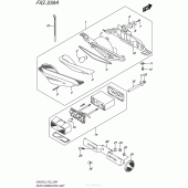 Схема узла: Задний фонарь (Стоп-сигнал) для Suzuki GW250 Inazuma