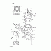 Схема узла: Цилиндр (Model m) для Suzuki RM125