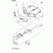 Схема узла: Задний фонарь (Стоп-сигнал) для Suzuki UX125 Sixteen