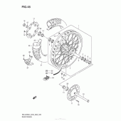 Схема узла: Заднее колесо для Suzuki RM-Z450