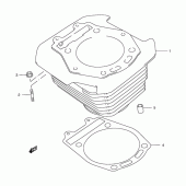 Схема вузла: Циліндр для Suzuki XF650 Freewind