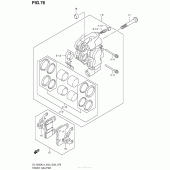 Схема узла: Передний тормозной суппорт для Suzuki DL1000 V-Strom