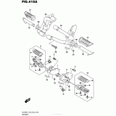 Схема вузла: Підніжки для Suzuki DL650 V-Strom