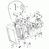 Схема вузла: Радіатор для Suzuki VS800 Boulevard S50