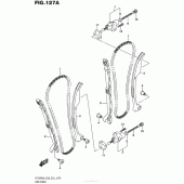 Схема вузла: Ланцюг ГРМ & Натягувач & Заспокоювач Suzuki VZ1500 Boulevard M90