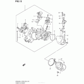 Схема вузла: Throttle Body (An400Zal4 E28) для Suzuki AN400 Burgman (EU analogue of SkyWave)