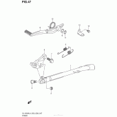 Схема узла: Подставка для Suzuki DL1000 V-Strom