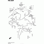 Схема узла: Топливный бак (Dl650Xal6 E03) для Suzuki DL650 V-Strom