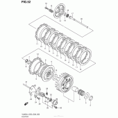 Схема вузла: Зчеплення до Suzuki VL800 Boulevard C50C